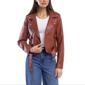 NWT Blank NYC Faux Leather Moto Jacket